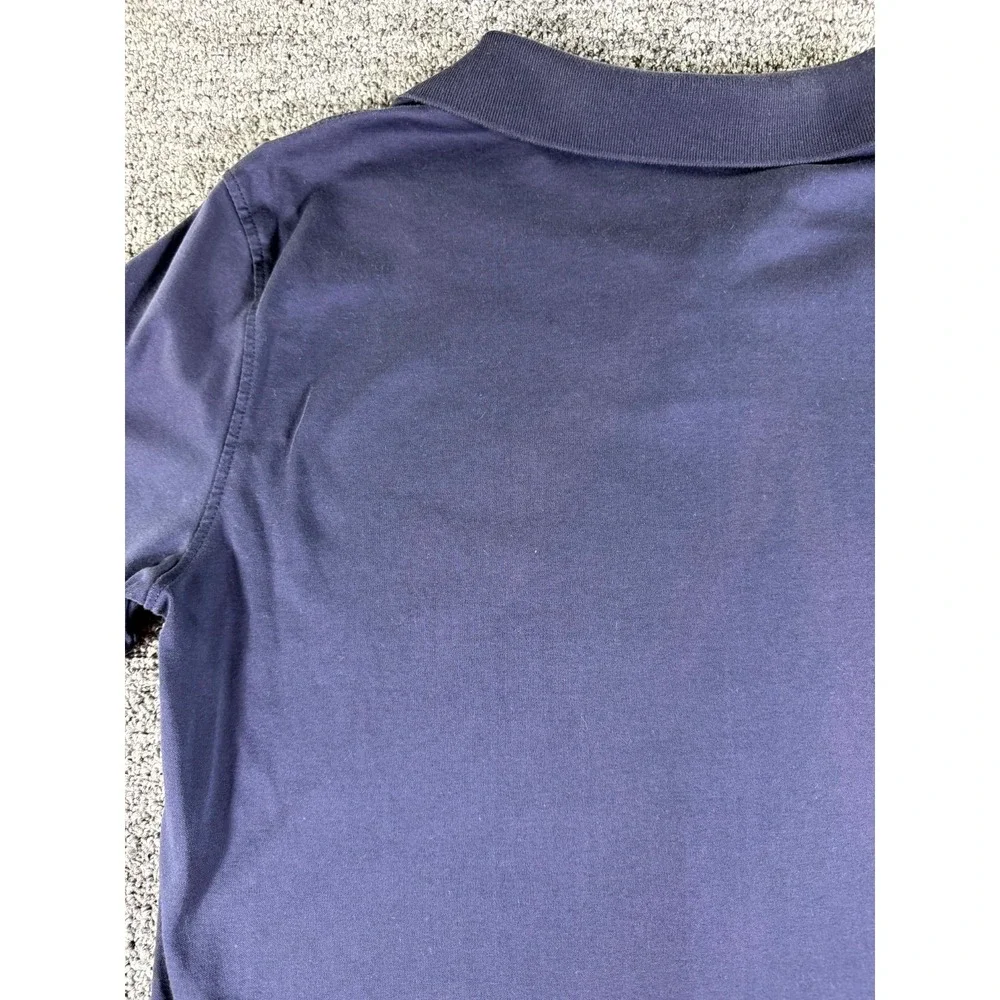 Banana Republic Luxe Touch Performance Polo Shirt Mens Medium Navy Blue Golf
